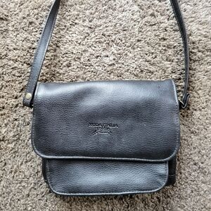 Vintage Moda Italia Venezia Black Leather Crossbody Vintage